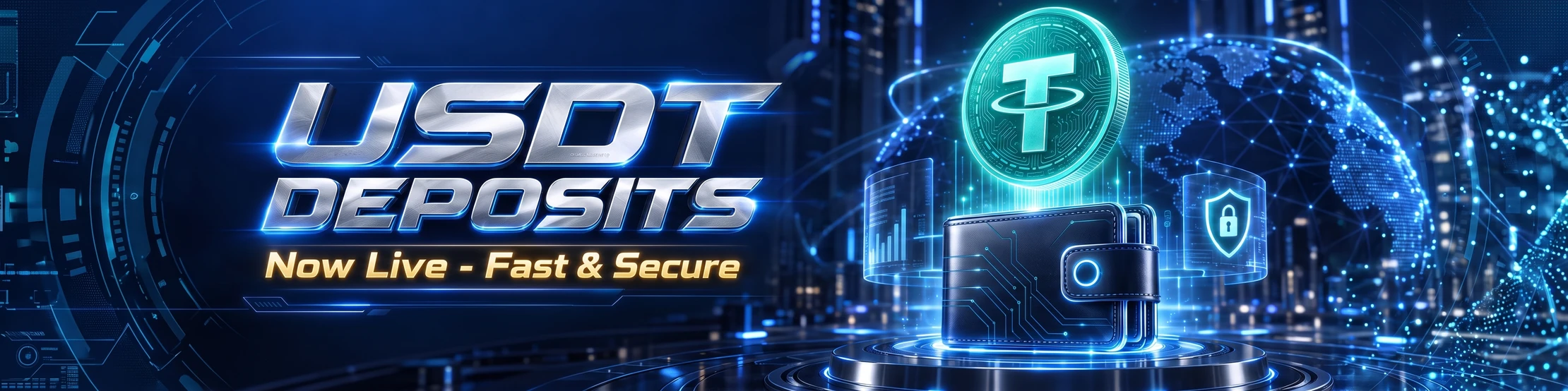 USDT DEPOSITS NOW LIVE